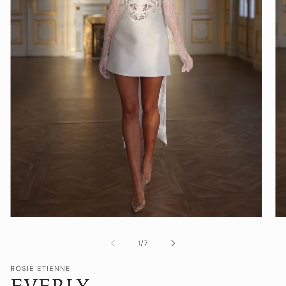 Rosie Etienne White Lace Mini Dress